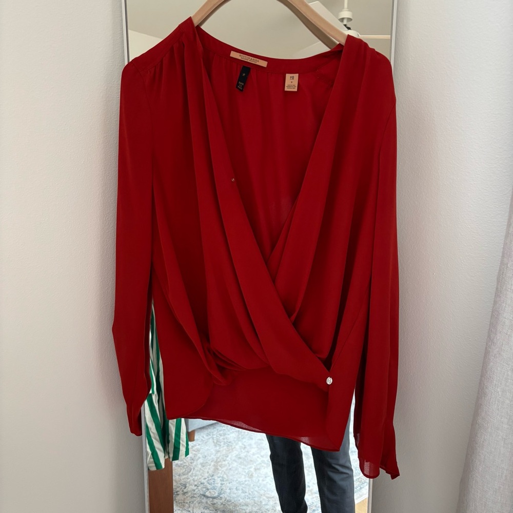 Scotch & Soda Red Women's Blouse